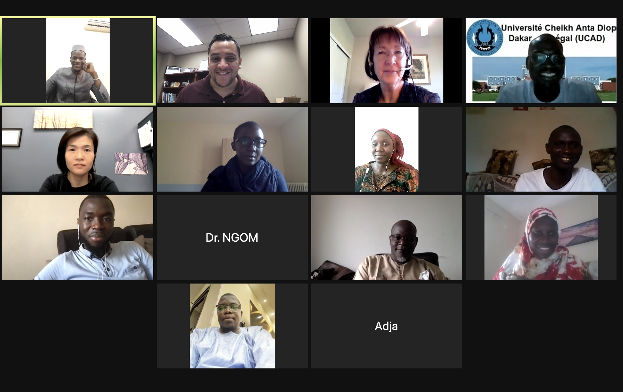 Photo Credit: A screenshot of participants on zoom