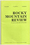 The Rocky Mountain Review of Language and Literature cover