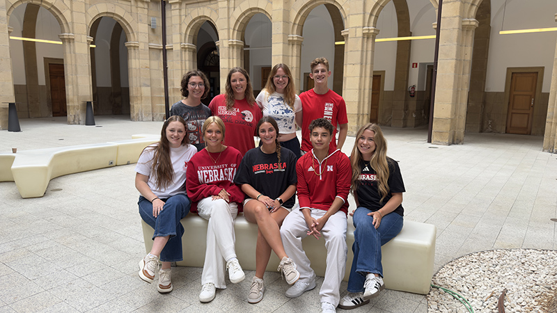 Students posing for a photo.