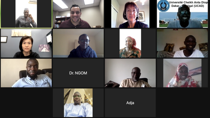 A screenshot of participants on zoom